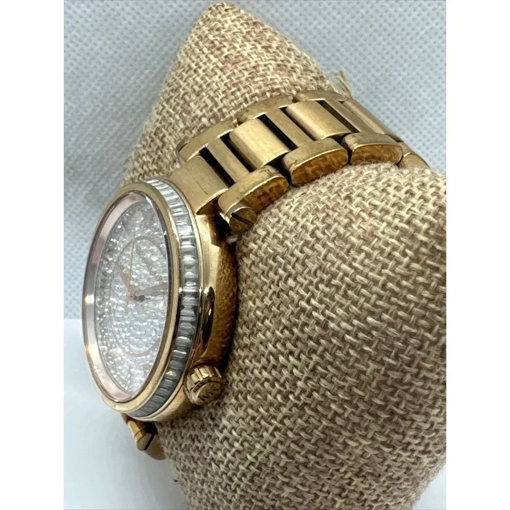 Michael Kors Skylar MK5868 Women Crystal Pave Dial Rose Gold Wrist Watch JNA807